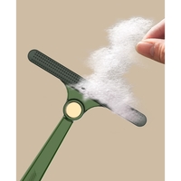 Perie de Indepartare a Scamelor, Flippy, pentru Haine si Par de Animale, cu Doua Fete, Manual, Multifunctional, 12x14.5 cm, Accesoriu pentru Casa, Verde