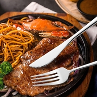 Tacamuri Portugheze, Flippy, Set din 24 de Piese din Otel Inoxidabil, 6 Cutie, 6 Furculite, 6 Linguri de Masa, 6 Linguri pentru Ceai, Argintiu