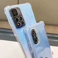 Husa protectie pentru Xiaomi Redmi Note 9 5G, Flippy, TPU, Antisoc, Protectie colturi, Rezistenta la impact, 1.5 mm, Transparenta