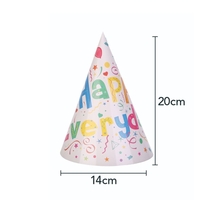 Set 6 Coifuri Happy Everyday, Flippy, pentru Petrecere, 20x14 cm, Multicolor