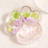 Jucarie Antistres Squishy, Flippy, cu Revenire Lenta, Labuta de Pisica Pufoasa, 7.5 cm, Ambalaj Transparent, Model 270524 Multicolor