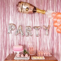 Balon Folie Metalizata Litera P, Flippy, 40 cm, Umflati cu Heliu sau Aer, Ambalaj Individual, Pai inclus, Argintiu