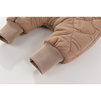 Combinezon de Iarna, Flippy, pentru Bebelusi, din Bumbac, cu Urechi, Mansete Elastice, Unisex, 66 cm, Maro