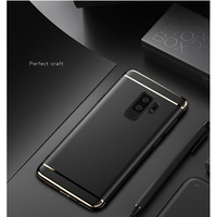 Husa Samsung Galaxy S9 Plus Luxury Plating 3 in 1 Negru