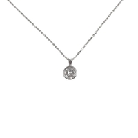 Colier Argint 925 cu Pandantiv Rotund 40 cm
