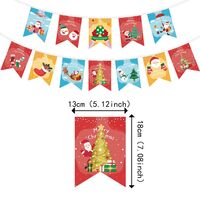 Decoratiune de Craciun, Flippy, Tip Banner, 12 Piese, pentru Usa sau Perete, Multicolor, Sfoara Inclusa, Model B