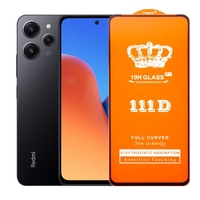 Folie Sticla Securizata pentru Xiaomi Redmi 12, Flippy, Sticla de Protectie Compatibila cu Xiaomi Redmi 12, Full Cover 111D, HD, Margini Negre, Transparenta