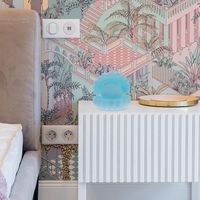 Lampa de Veghe, Flippy, Model Scoica cu Perla, Lumina Calda, 10 x 8.5 cm, Led, Baterii Incluse 3 x LR44, Albastru