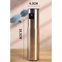 Pulverizator Ulei, Otet, Flippy, din Otel Inoxidabil, 100 ml, Reincarcabil, 18.3 x 4.3 cm, Argintiu