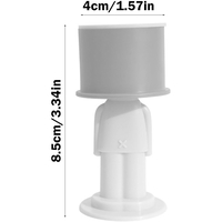 Opritor de Usa, Flippy, din Silicon, Model Magicial, cu Prindere de Perete, Anti-Coliziune, 4x 8.5 cm, Gri