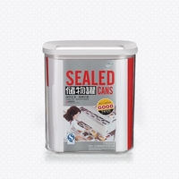 Cutie de Depozitare Alimente, Flippy, 1L, Capac Alb, din ABS+Silicon, 14.5 x 9 x 11.3 cm, Transparent