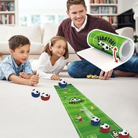 Joc Interactiv, Flippy, Covor de Fotbal 90 x 20 cm, 1-4 Jucatori, +5 Ani, 6 Mingi Incluse, Verde