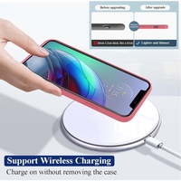 Husa de Protectie, Flippy, pentru Xiaomi Redmi Note 12 Pro 5G, Liquid Silicone, cu Microfibra pe Interior, Protectie Antisoc, Compatibil Incarcare Wireless, Rosu Camellia