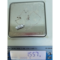 Lantisor din Argint 925, model plat rotund (ccc), 39 cm