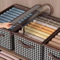 Cutie Depozitare, Flippy, Capac Transparent, Model In Carouri, Model Mare, Maro