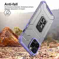 Husa de protectie Flippy compatibila cu Apple iPhone 13 Pro Max Acrylic Armor cu suport Mov