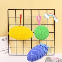 Jucarie Worm Fidget de Decompresie, Flippy, Anti Stres, Dimensiune Compacta 6 cm, Dimensiune Extinsa 15.5 cm, Albastru eschis