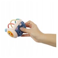 Jucarie Minge pentru Bebelusi, Flippy, pentru Dentitie, Interactiva, 0-12 Luni, Roz-Multicolor