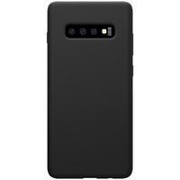 Husa protectie compatibila cu Samsung S10 Liquid Silicone Case Negru