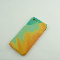 Husa protectie Flippy compatibila cu Apple iPhone 12 Tpu Ombre, Verde/Galben