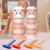 Jucarie Pentru Copii, Flippy, Hipopotam Indestructibil, 6 Piese Demontabile, +3 Ani, Roz