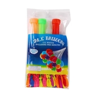Baloane de Apa pentru Distractii, Flippy, Baloane cu Umplere Rapida, Baloane de Lupta cu Apa, 111 bucati, din Emulsie, Multicolor