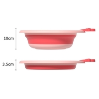 Cada Pliabila pentru Baie pentru Copii, Flippy, Cadita pentru Bebelusi, Model Rotund cu Iepuras, Roz, 30x31x3.5 cm, 3.3 L