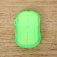 Mini Cutie de Sapun din Hartie, Flippy, de Unica Folosinta, Portabila, Potrivit pentru Calatorii, 20 buc, Verde