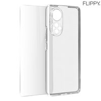 Husa Protect Plus pentru Huawei NOVA 9 SE, Flippy, Silicon Subtire, Transparenta