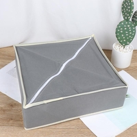 Cutie De Depozitare, Flippy, Pentru Lenjerie, Sosete Si Sutiene, Material Textil, 24 Compartimente, 32 x 32 x 10 cm, Culoare Gri