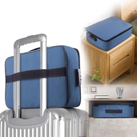 Geanta Flippy pentru Depozitare Acte si Documente, Facturi, Carduri, cu Cod de Securitate, 2 Compartimente, Impermeabila, 37 x 10.5 x 27 cm, Albastru Marin