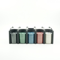 Set de Poker Complex cu 200 de jetoane Flippy, Include 2 seturi de carti, Texas Hold`em set, portabil, cutie depozitare