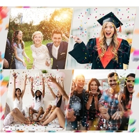 Tun de Confetti, Flippy, Party Popper 15 cm, Model Panglici din Folie, Multicolor