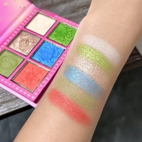 Set 4 Palete de Machiaj, KEVIN & COCO, Christmas Jingle, 21 culori, 27.3 x 20.8 x 2.4 cm