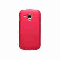 Husa Samsung Galaxy S Duos Nillkin Frosted Shield Rosu + Folie de protectie