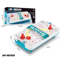 Masa Ice Hockey, Flippy, cu Tabela de Scor, 2 Pucuri, din ABS, pentru Adulti/Copii +5 Ani, 28 x 8 x 16 cm, Alb/Albastru