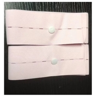 Set 2 Centuri de Monitorizare a Ritmului Cardiac Fetal, Flippy, Material Moale si Elastic, 6 x 130 cm, Roz