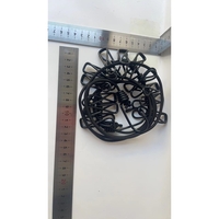 Sfoara pentru Uscarea Hainelor, Flippy, Uscator Sfoara Portabila, 12 Clips-uri Incluse, Lungime 180 cm, PP Cablu de Otel, Negru