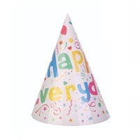 Set 6 Coifuri Happy Everyday, Flippy, pentru Petrecere, 20x14 cm, Multicolor