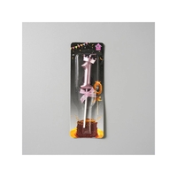 Lumanare Cifra 1, Flippy, Model Coroana cu Fundita, Pentru Tort, 6 x 2.5 cm Mov