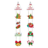 Set 2 Decoratiuni de Craciun, Flippy, de Agatat, pentru Usa, Sfoara Inclusa, 21 cm/28 cm, din Hartie 350g, Multicolor