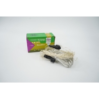 Sectiune Instalatie de Craciun, Flippy®, Tip Franjuri, 5 m, 143 LED-uri, cu 8 Jocuri de Lumini, Fir de Cupru, Lumina Alb Rece, IP44, Interconectabila