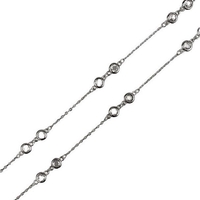 Colier Argint 925 cu Pietre, reglabil, 40+6 cm