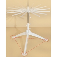 Uscator de Rufe Vertical, Flippy, 2 Niveluri, Pliabil, din ABS+PP+Otel Inoxidabil, Rotire 360 Grade, 130 x 75 cm, Alb