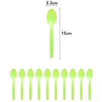 Set 10 Linguri de Unica Folosinta, Flippy, Colectia Dino Park, 15 x 3.3 cm, din Plastic PE, Multicolor