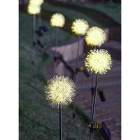 Lampa solara sub forma de Papadie,  alb cald, Flippy