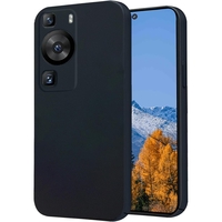 Husa de Protectie, Flippy, pentru Huawei P60 Pro, Liquid Silicone, cu Microfibra pe Interior, Protectie Antisoc, Compatibil Incarcare Wireless, Negru