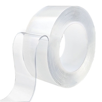 Banda Dublu Adeziva, Flippy, Transparenta, Rezistenta la Apa, Reutilizabila, Tehnologie Nano, 50mm x 1mm x 5m, Fara Urme