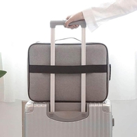 Geanta Flippy pentru Depozitare Acte si Documente, Facturi, Carduri, cu Cod de Securitate, 5 Compartimente, Impermeabila, 37 x 20 x 27 cm, Gri