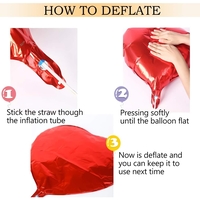 Set Baloane din Folie Metalizata, Flippy, Model Happy Birthday, Litere de 40 cm, Baloane Party, Ambalaj Individual, Pai, Ata si Adeziv Incluse, Umflare cu Aer sau Heliu, Multicolor